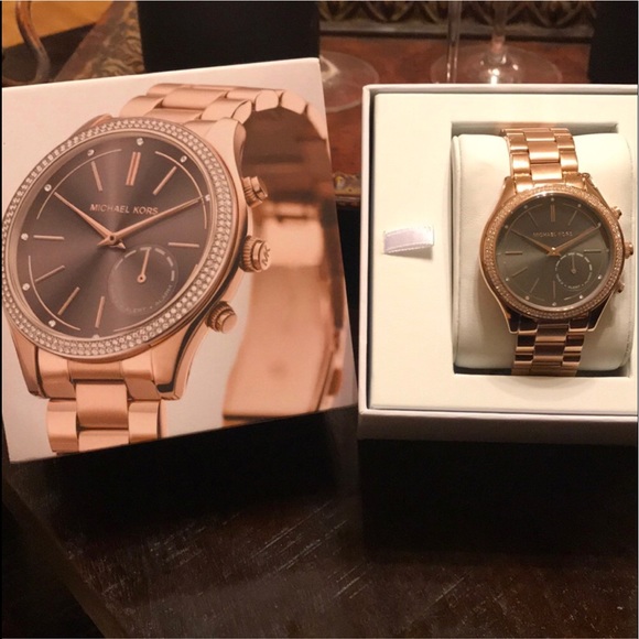 michael kors hybrid smartwatch rose gold